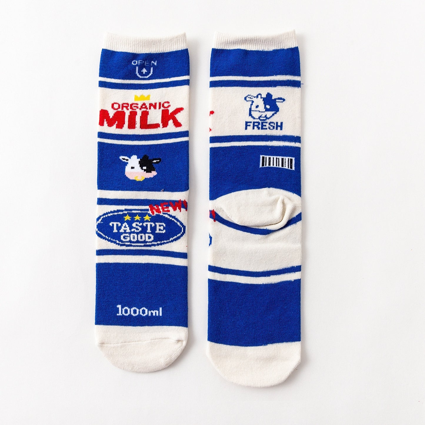 Women Socks Funny Cute Cartoon Fruits Banana Avocado Lemon Egg Cookie Donuts Food Happy Japanese Harajuku skateboard Socks