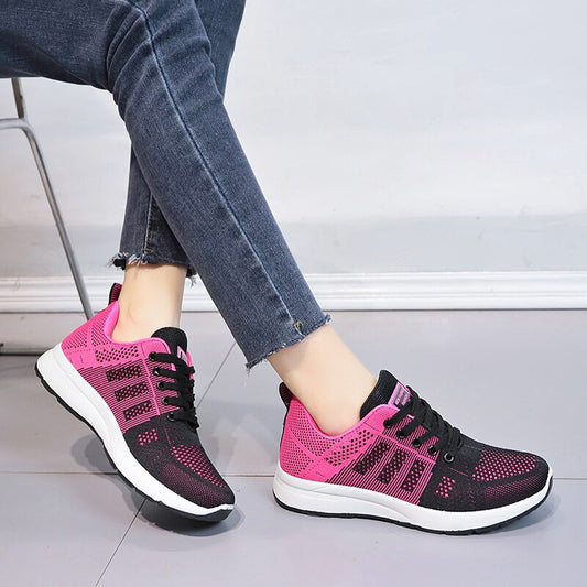 2022 New Sneakers Women Shoes Flats Casual Sport Shoe Woman Lace-Up Spring Summer Mesh Light Breathable Zapatillas Nike Mujer