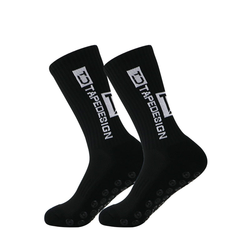 Anti-slip Football Socks Men Women Non-slip Soccer Basketball Tennis Sport Socks Grip Cycling Riding Socks 38-45