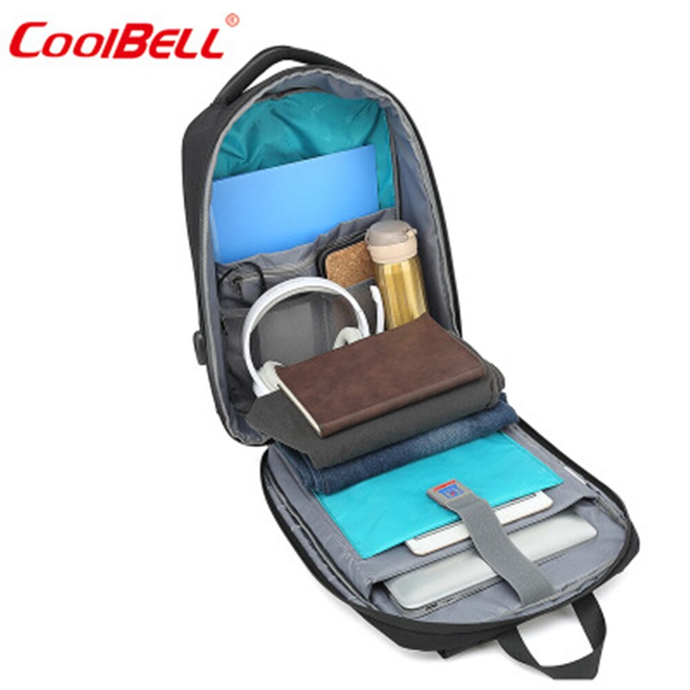 COOLBELL Backpack Fashion Travel Business Backpack Nylon Waterproof 15.6Inch Laptop Backpack Anti-theft Student Backpack