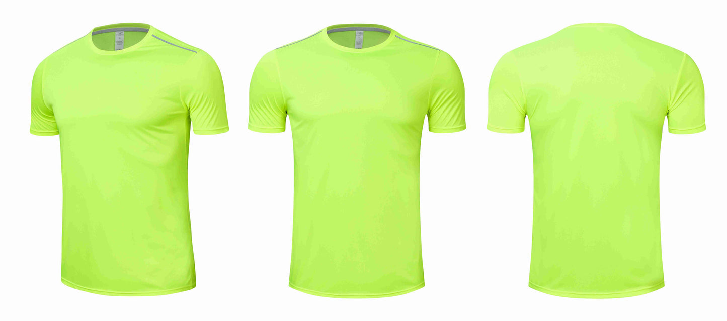 High quality spandex Men Women Kids Running T Shirt Quick Dry Fitness Shirt Training exercise Clothes Gym Sports Shirts Tops
