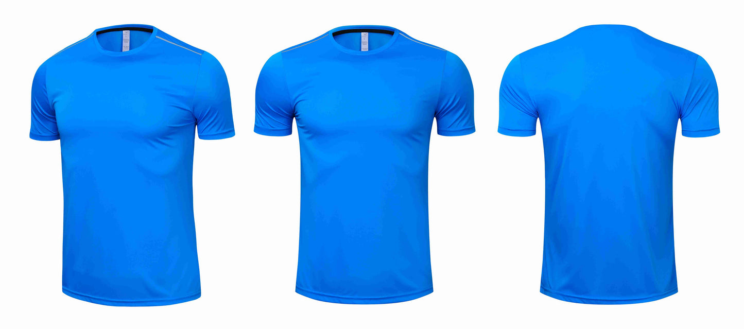 High quality spandex Men Women Kids Running T Shirt Quick Dry Fitness Shirt Training exercise Clothes Gym Sports Shirts Tops