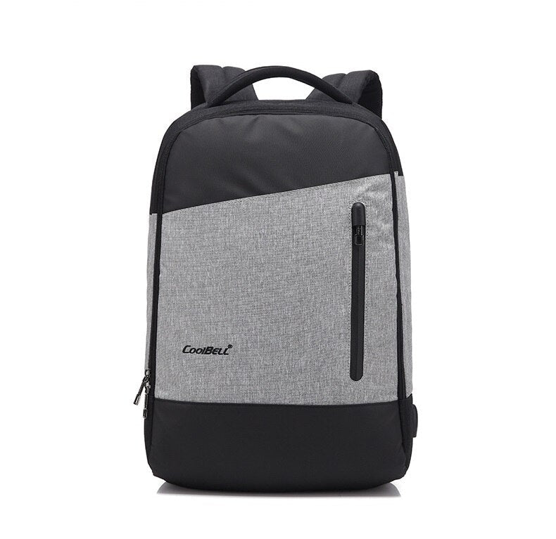 Large Capacity CoolBell 15 Inch 15.6 Inch Waterproof Shockproof Natebook Laptop Backpack External USB Recharging Port