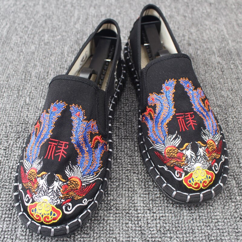 Spring and Autumn Men Casual Loafers Social Pedal Men Casual Shoes Printed Rubber Male Flat Casual Sneakers Loafers