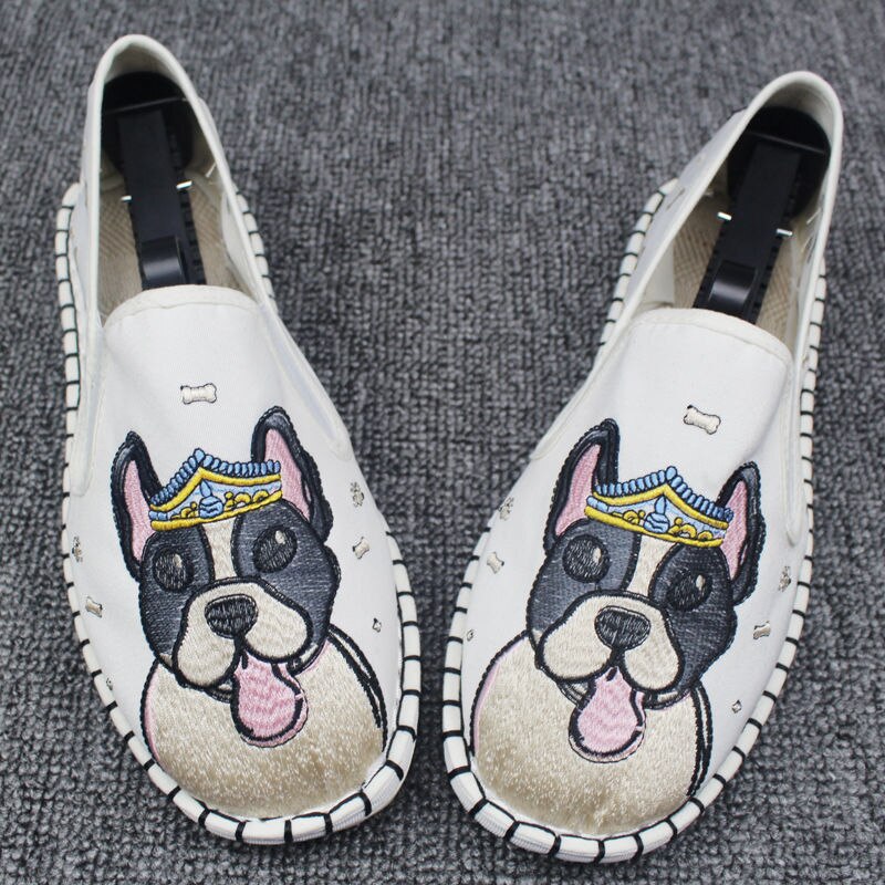 Spring and Autumn Men Casual Loafers Social Pedal Men Casual Shoes Printed Rubber Male Flat Casual Sneakers Loafers